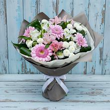 Букет цветов из:  Герберы, Альстромерии и Хризантемы в Улётах