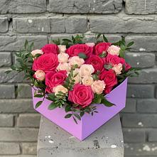 Цветочная композиция из Розы в коробке в Улётах
