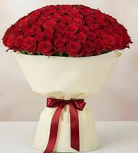 Букет 101 Красная роза Милано в Улётах
