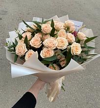Букет Кремовые розы Латте в Улётах
