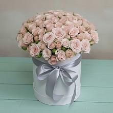 Цветочная композиция из Розы в шляпной коробке в Улётах