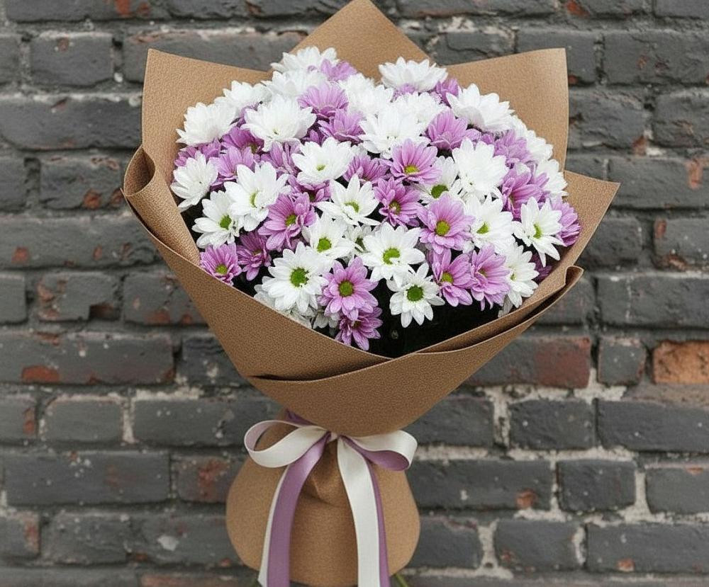 Букет цветов из: Хризантемы в Улётах