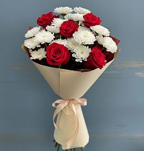 Букет цветов из:  Розы и Хризантемы в Улётах