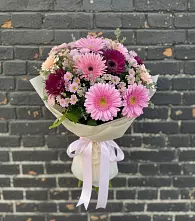 Букет цветов из:  Герберы и Хризантемы в Улётах