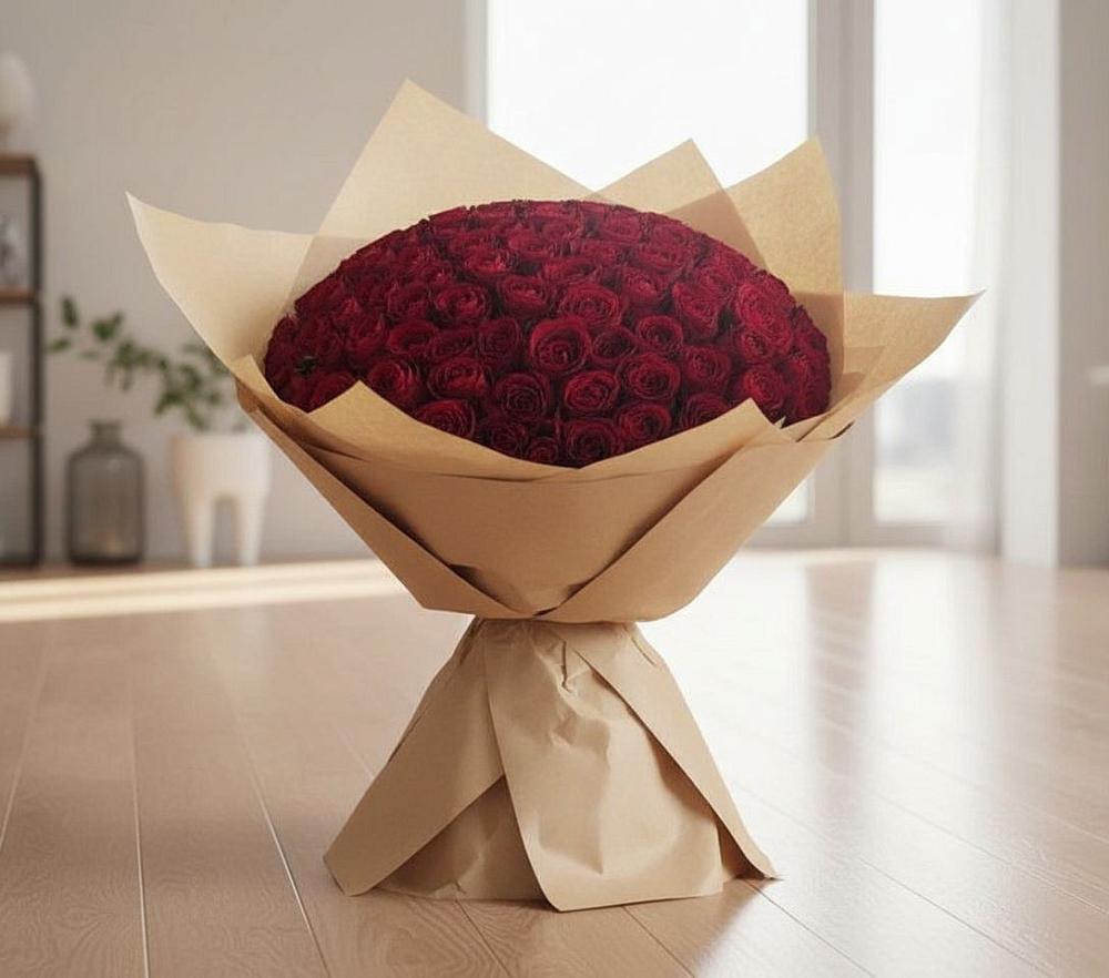 Букет 101 Красная роза в Улётах