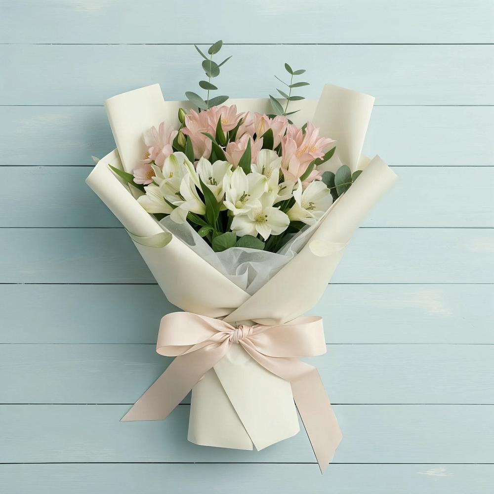 Букет цветов из: Альстромерии в Улётах