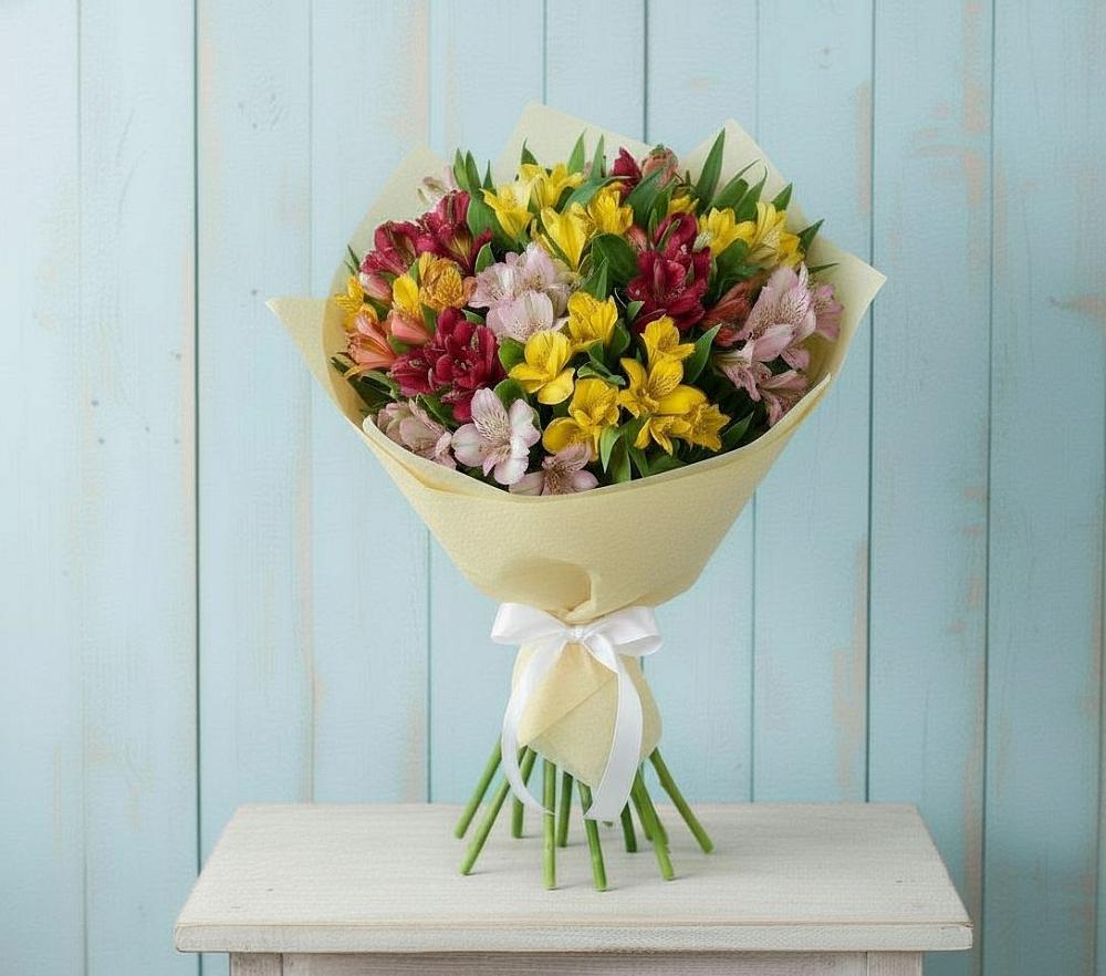 Букет цветов из: Альстромерии в Улётах