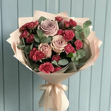 Букет цветов из:  Гвоздики и Розы #REPLACE_PRED# Улётах