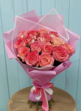 Букет 15 Розовых роз Равель в Улётах