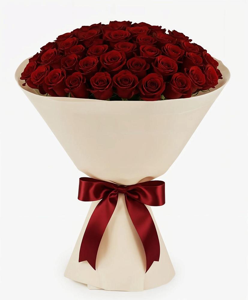 Букет 101 Бордовая роза Блэк Бакарра в Улётах